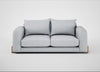 Nuvola 3 Seater Sofa Broad Weave Tin / Natural
