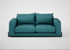 Nuvola 3 Seater Sofa Brushed Cotton Cadet / Black