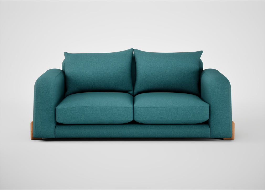 Nuvola 3 Seater Sofa Brushed Cotton Cadet / Natural