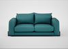 Nuvola 3 Seater Sofa Brushed Cotton Cadet / Walnut Stained
