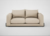 Nuvola 3 Seater Sofa Brushed Cotton Oat / Black