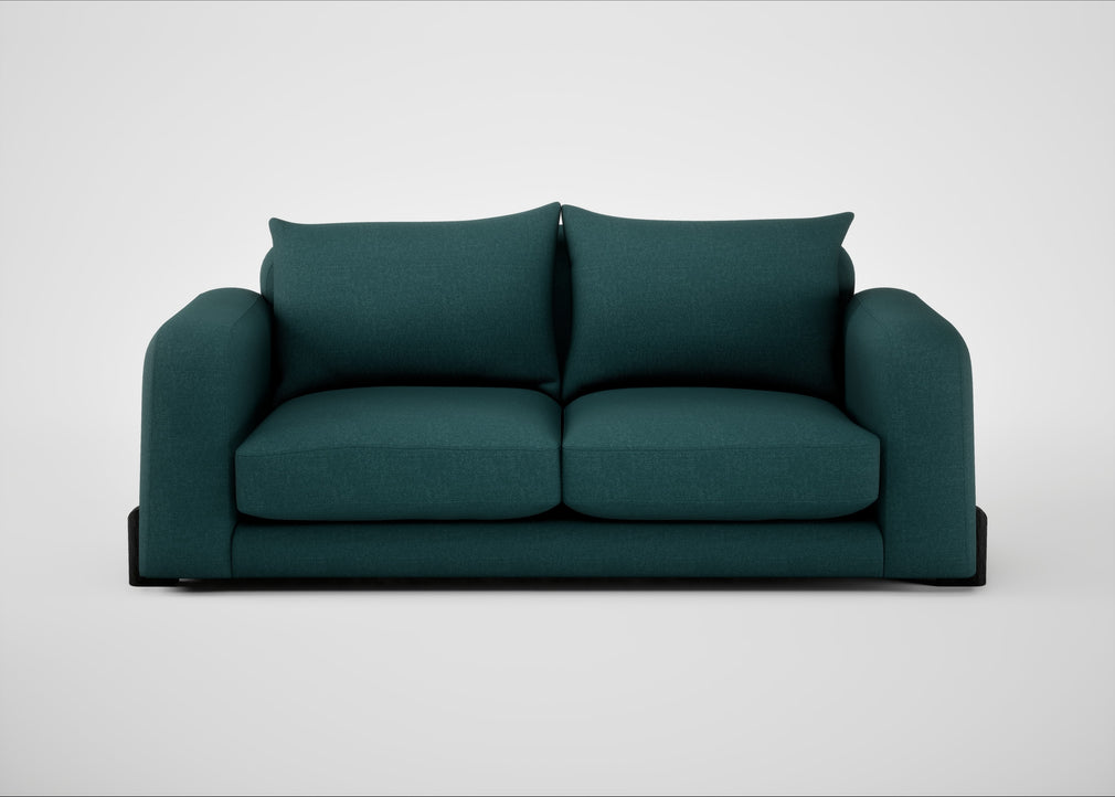 Nuvola 3 Seater Sofa Brushed Cotton Pine / Black