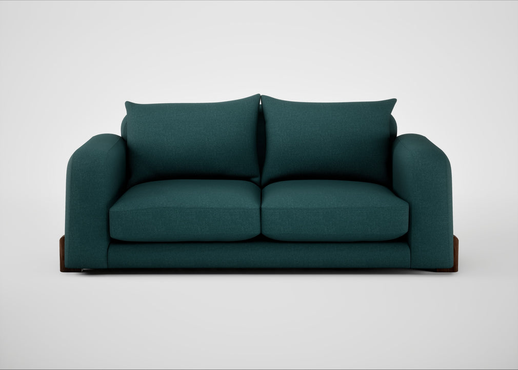 Nuvola 3 Seater Sofa Brushed Cotton Pine / Walnut Stained