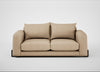 Nuvola 3 Seater Sofa Capelo Linen-Cotton Bamboo / Black