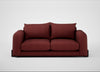 Nuvola 3 Seater Sofa Capelo Linen-Cotton Etruscan Red / Black
