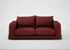 Nuvola 3 Seater Sofa Capelo Linen-Cotton Etruscan Red / Natural