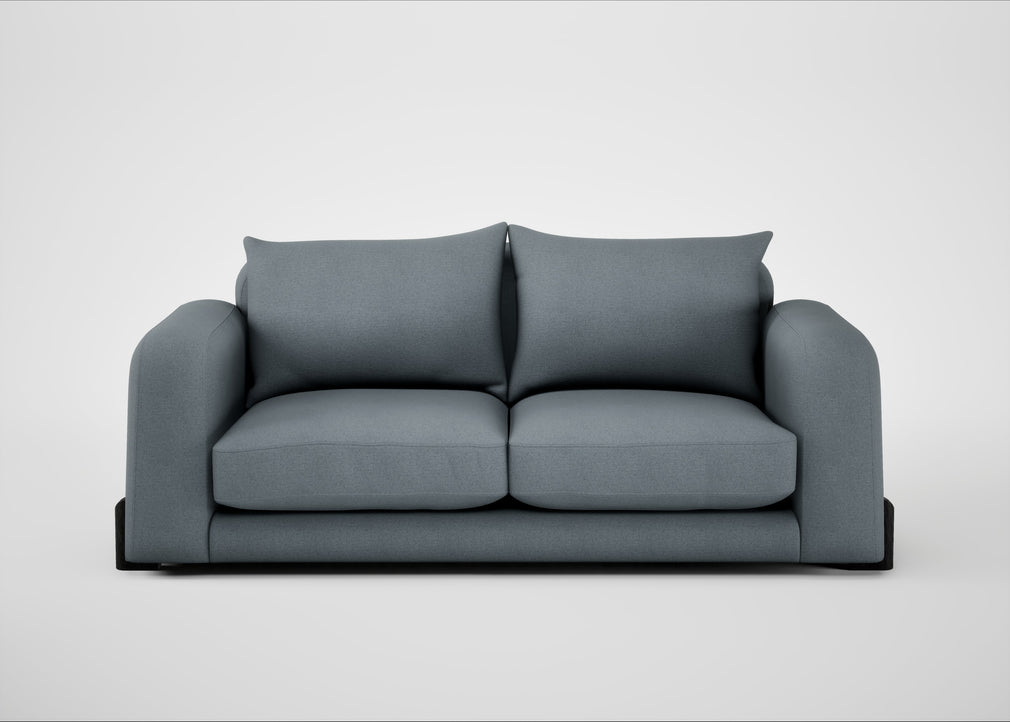 Nuvola 3 Seater Sofa Capelo Linen-Cotton Mineral / Black