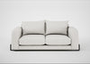 Nuvola 3 Seater Sofa Capelo Linen-Cotton Sea Salt / Black