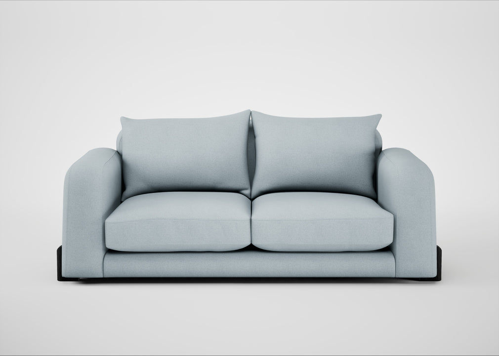 Nuvola 3 Seater Sofa Capelo Linen-Cotton Sea Shanty / Black