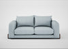 Nuvola 3 Seater Sofa Capelo Linen-Cotton Sea Shanty / Walnut Stained