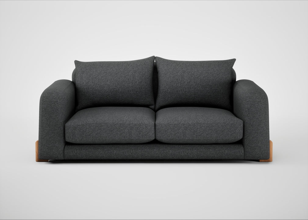 Nuvola 3 Seater Sofa Melton Wool Granite / Natural