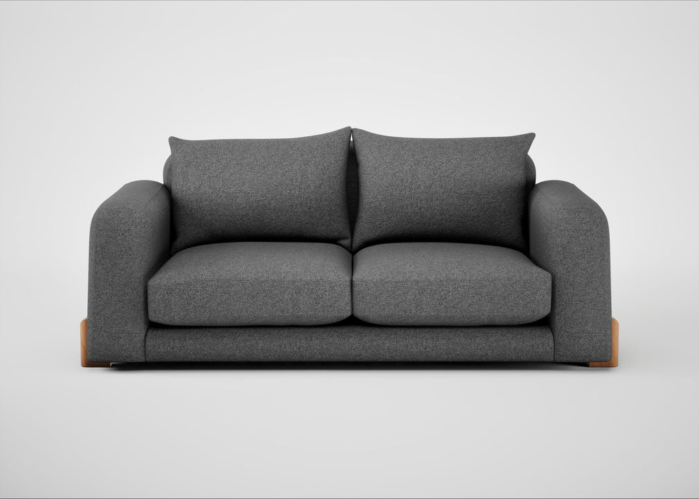 Nuvola 3 Seater Sofa Melton Wool Shale / Natural
