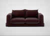 Nuvola 3 Seater Sofa Smart Luxe Velvet Acorn / Black