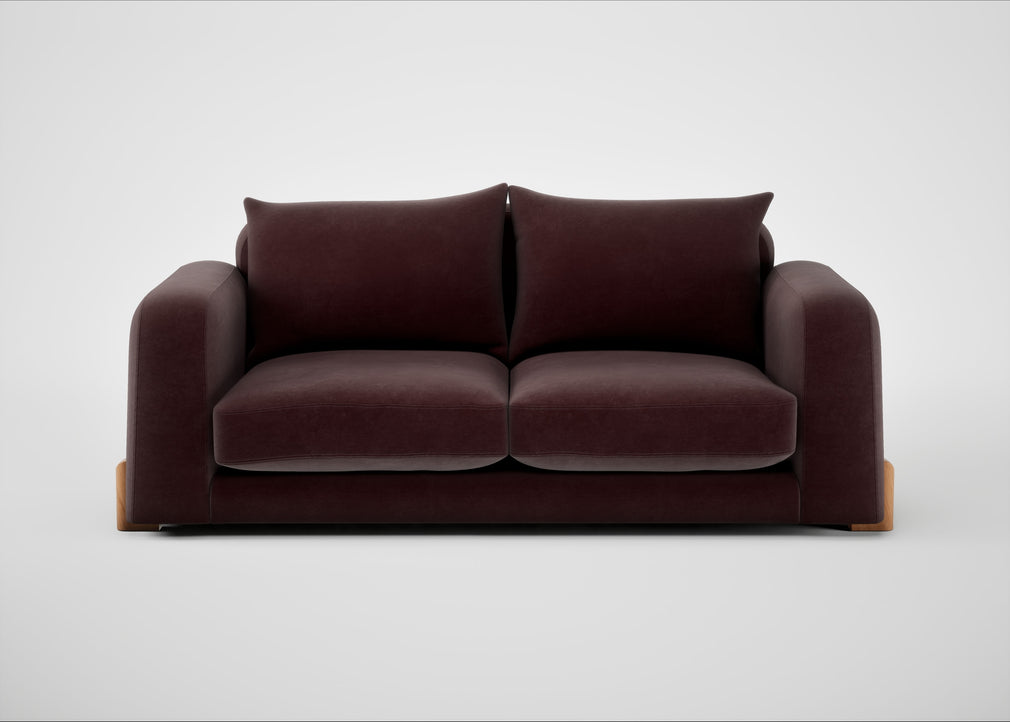Nuvola 3 Seater Sofa Smart Luxe Velvet Acorn / Natural