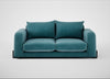 Nuvola 3 Seater Sofa Smart Luxe Velvet Airforce Blue / Black