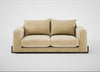 Nuvola 3 Seater Sofa Smart Luxe Velvet Biscuit / Black