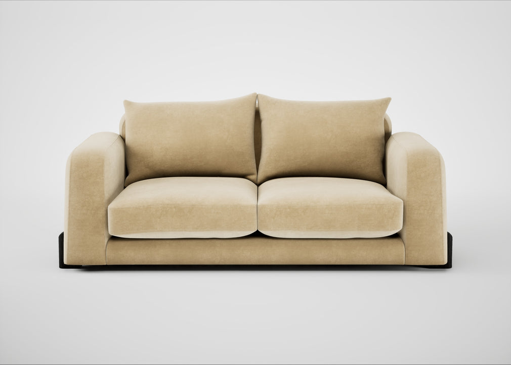 Nuvola 3 Seater Sofa Smart Luxe Velvet Biscuit / Black