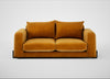 Nuvola 3 Seater Sofa Smart Luxe Velvet Cognac / Black