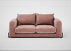 Nuvola 3 Seater Sofa Smart Luxe Velvet Dusky Pink / Black