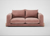 Nuvola 3 Seater Sofa Smart Luxe Velvet Dusky Pink / Natural