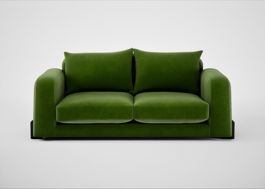 Nuvola 3 Seater Sofa Smart Luxe Velvet Grass / Black