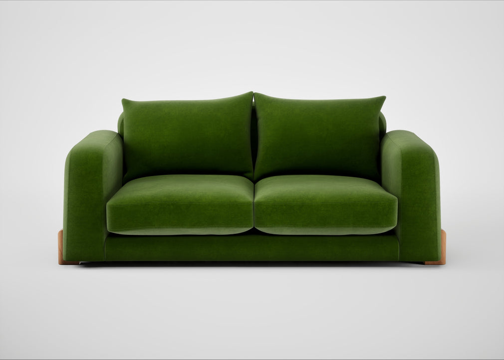 Nuvola 3 Seater Sofa Smart Luxe Velvet Grass / Natural