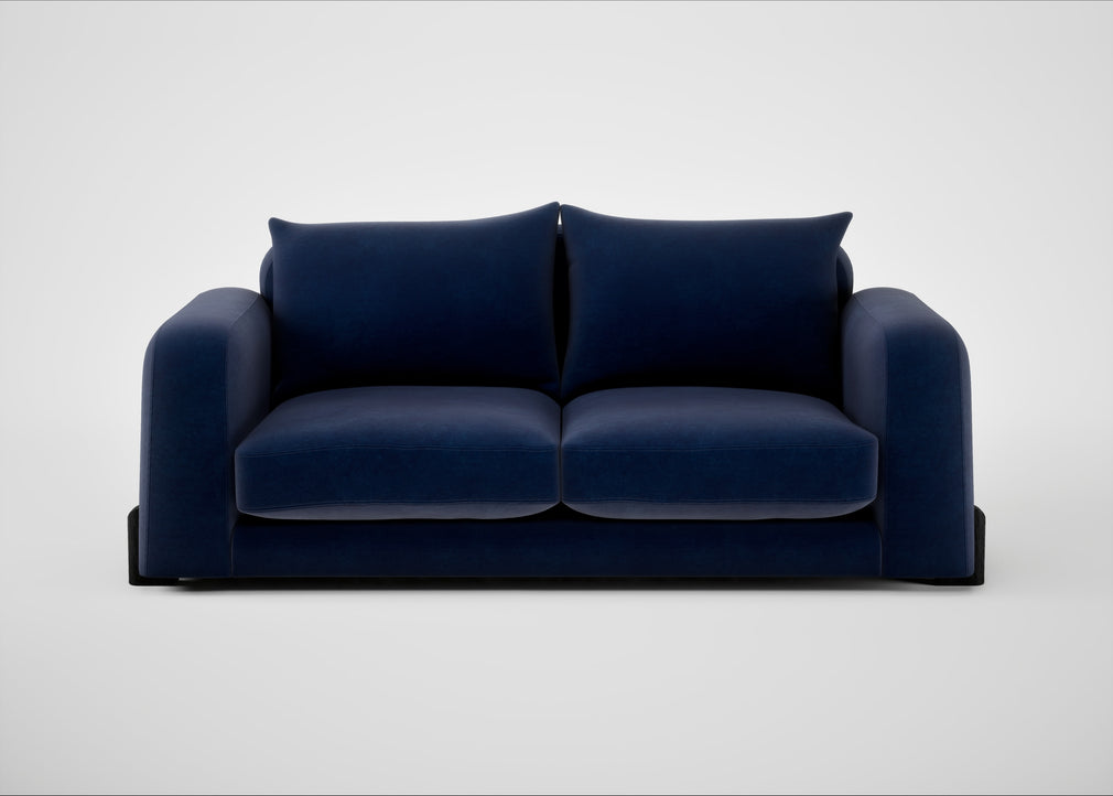 Nuvola 3 Seater Sofa Smart Luxe Velvet Midnight / Black