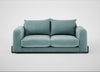 Nuvola 3 Seater Sofa Smart Luxe Velvet Mineral Blue / Black