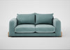 Nuvola 3 Seater Sofa Smart Luxe Velvet Mineral Blue / Natural