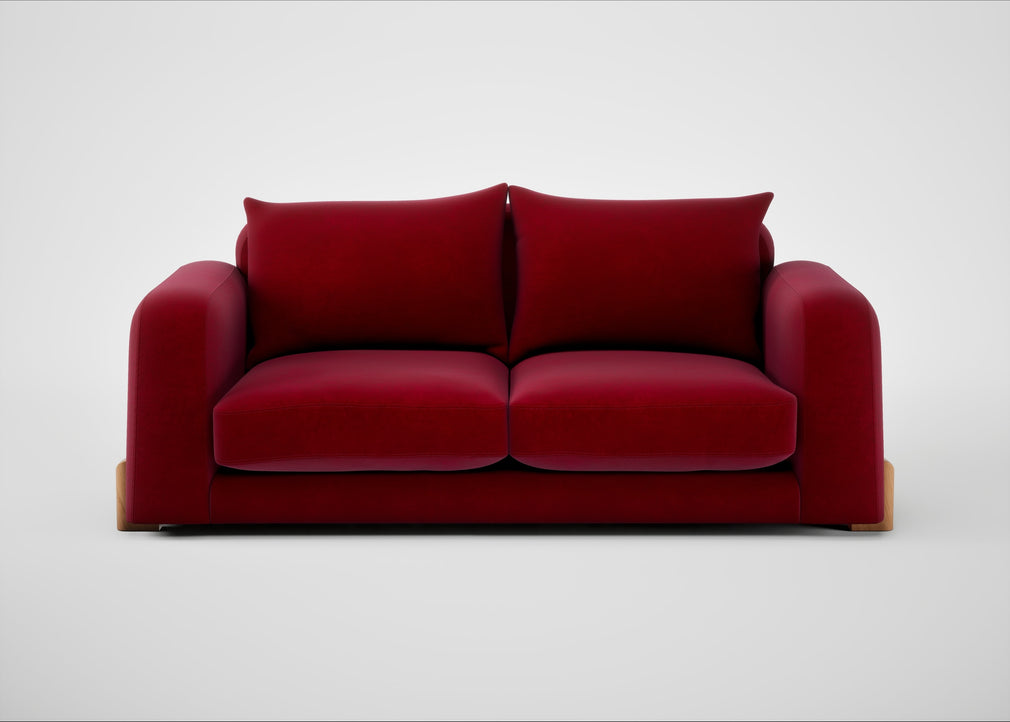 Nuvola 3 Seater Sofa Smart Luxe Velvet Mulberry / Natural