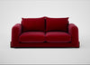 Nuvola 3 Seater Sofa Smart Luxe Velvet Mulberry / Walnut Stained