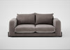 Nuvola 3 Seater Sofa Smart Luxe Velvet Mushroom / Black