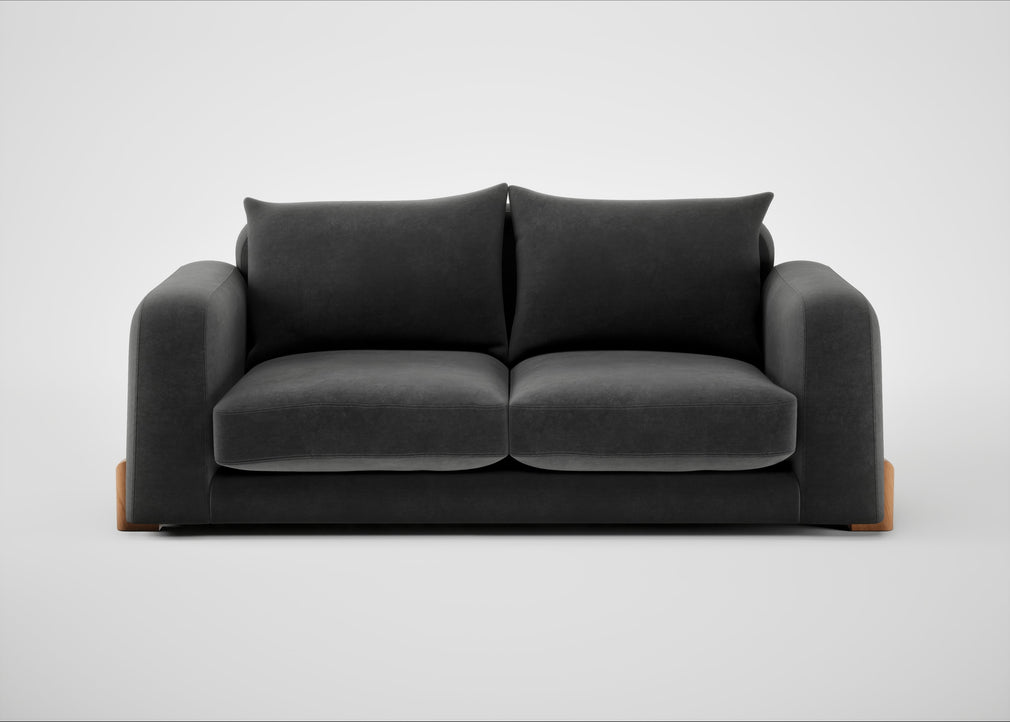 Nuvola 3 Seater Sofa Smart Luxe Velvet Nickel / Natural