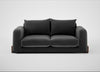 Nuvola 3 Seater Sofa Smart Luxe Velvet Nickel / Walnut Stained