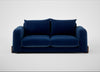 Nuvola 3 Seater Sofa Smart Velvet Dusk / Walnut Stained