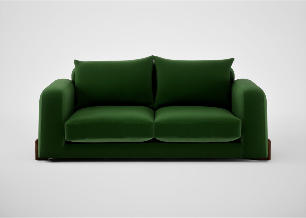 Nuvola 3 Seater Sofa Smart Velvet Forest / Walnut Stained