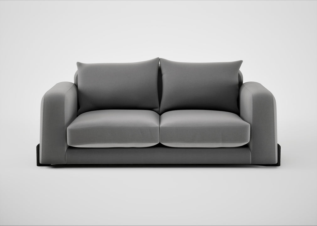Nuvola 3 Seater Sofa Smart Velvet Mercury / Black