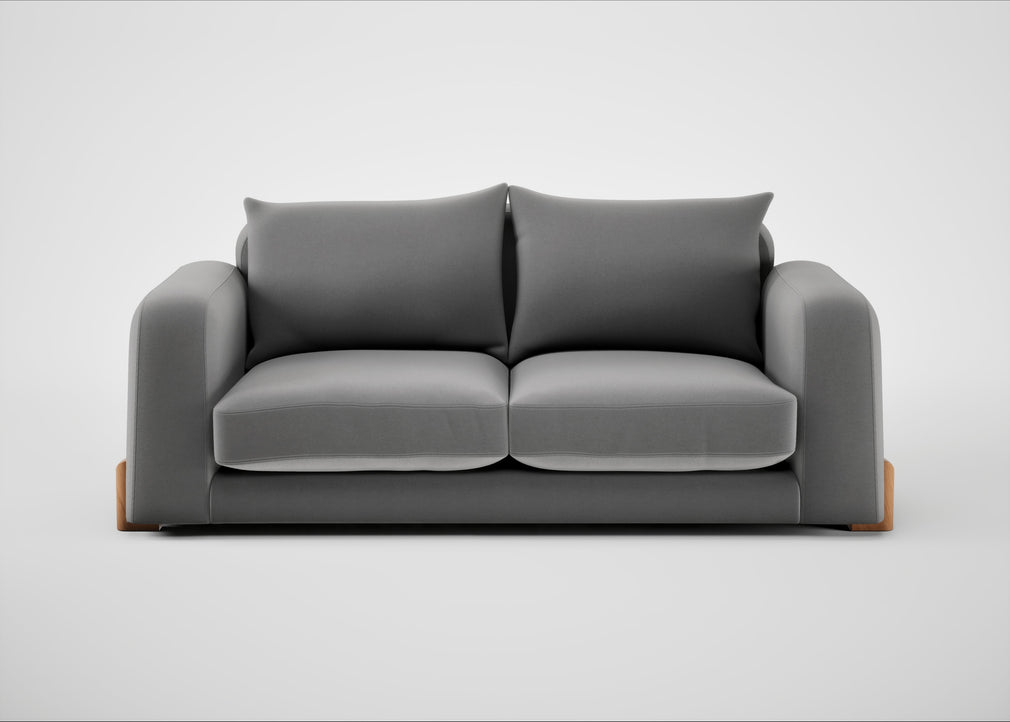 Nuvola 3 Seater Sofa Smart Velvet Mercury / Natural