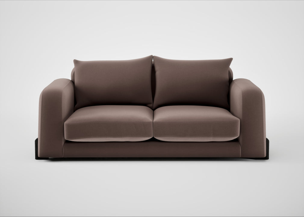 Nuvola 3 Seater Sofa Smart Velvet Mouse / Black