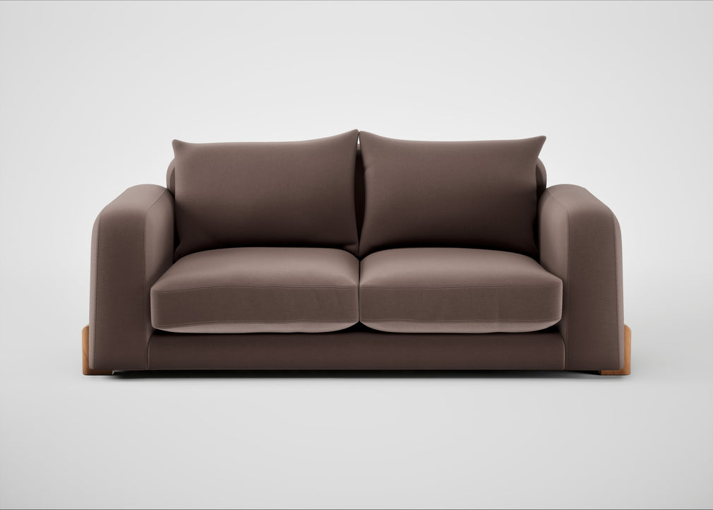Nuvola 3 Seater Sofa Smart Velvet Mouse / Natural