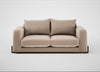 Nuvola 3 Seater Sofa Smart Velvet Pebble / Black