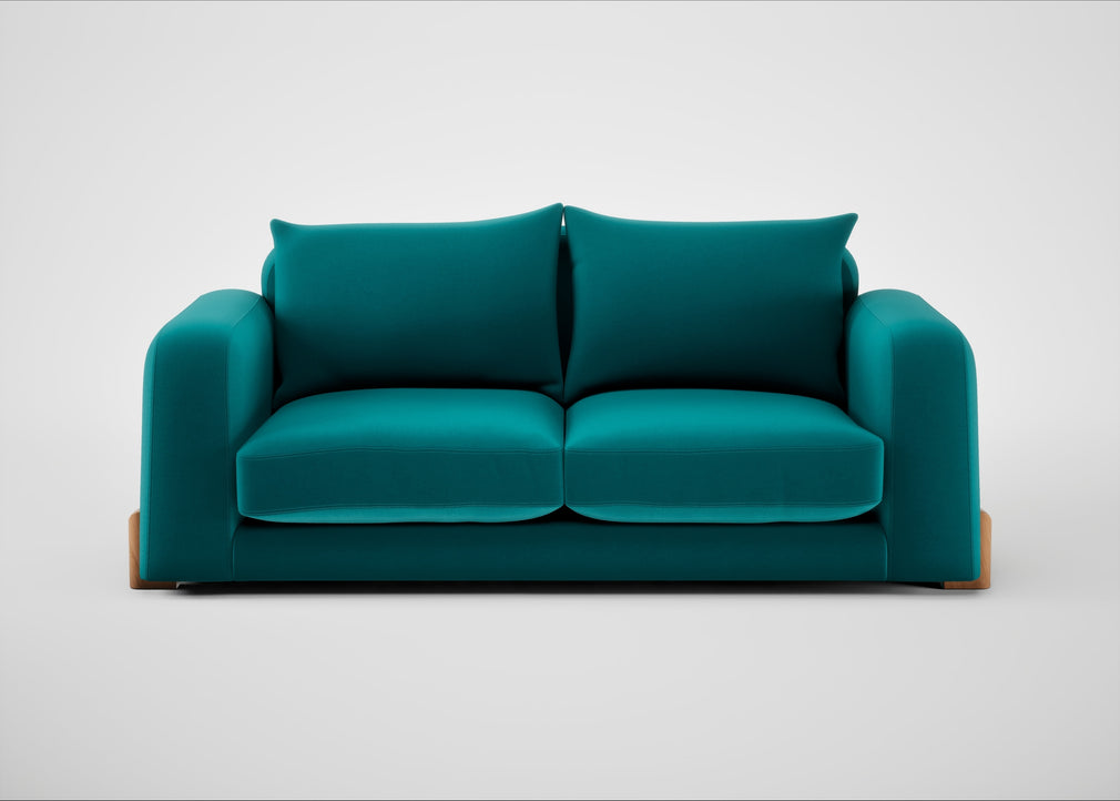 Nuvola 3 Seater Sofa Smart Velvet Petrol / Natural