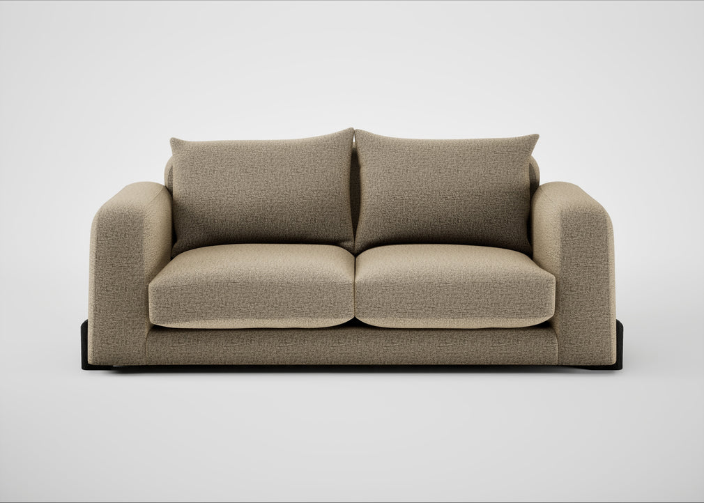 Nuvola 3 Seater Sofa Boucle Velvet Rocky / Black