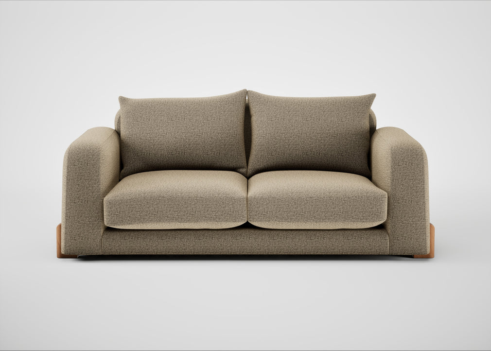 Nuvola 3 Seater Sofa Boucle Velvet Rocky / Natural