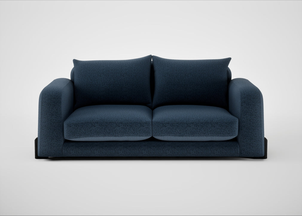Nuvola 3 Seater Sofa Boucle Velvet Space / Black