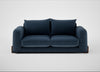 Nuvola 3 Seater Sofa Boucle Velvet Space / Walnut Stained