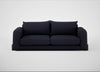 Nuvola 4 Seater Sofa Boucle Indigo / Walnut Stained
