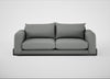 Nuvola 4 Seater Sofa Boucle Steel / Black