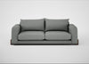 Nuvola 4 Seater Sofa Boucle Steel / Walnut Stained