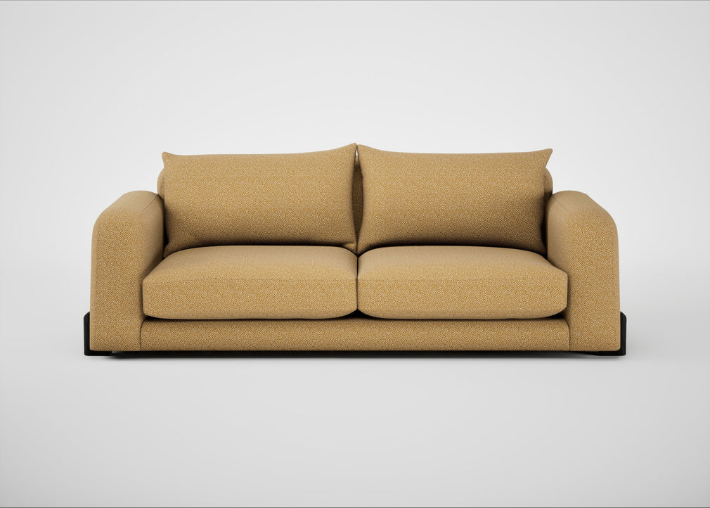 Nuvola 4 Seater Sofa Boucle Tweed Citrine / Black